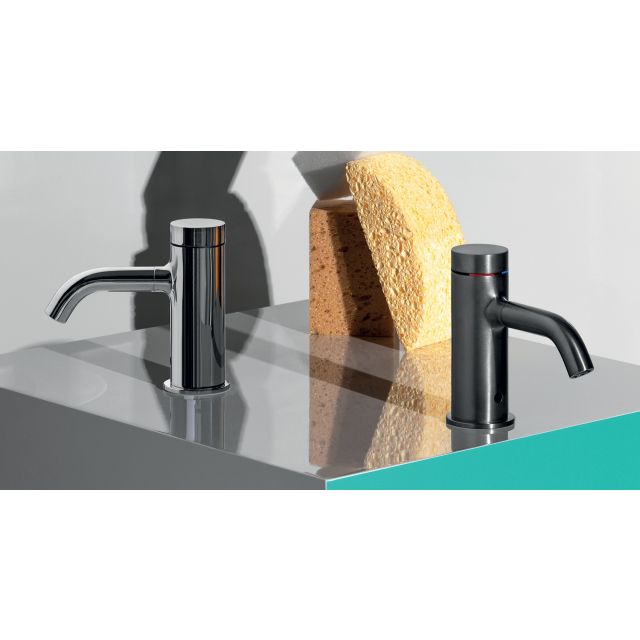 Zucchetti Helm Elektronischer Waschtischmischer ZHE728.X-Zucchetti Gebürstetes Total Black PVD